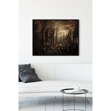 Pster13891 Sanatsal Manzara Çerçeveli Tablo 5 30 X 40cm 7/8 Yaş