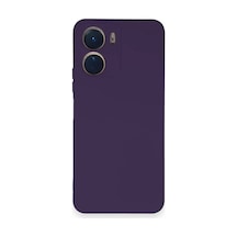 Vivo Y16 Kılıf Nano İçi Kadife Silikon - Mor 0.2M-Çok Renkli