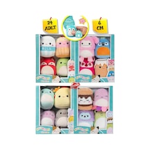 Micromallows Squishmallows Mini Yumuşak Peluş Oyuncak 16 Lı Figür Seti - 6 Cm Çok Renkli
