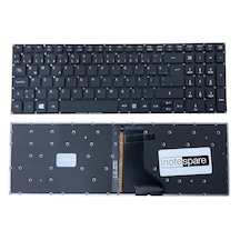 Acer İle Uyumlu Aspire E5-774, E5-774g Notebook Klavye Işıklı Siyah Tr