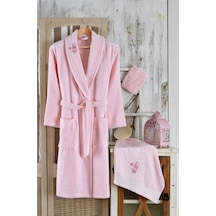 Güvenal Ayla 5 Parça Tek Kişilik Nakışlı Bornoz Seti Bornoz Takımı Bornoz Çeyiz Seti 2 Pembe Güvenal Ayla 5 Parça Tek Kişilik Nakışlı Bornoz Seti Bornoz Takımı Bornoz Çeyiz Seti 2 Pembe