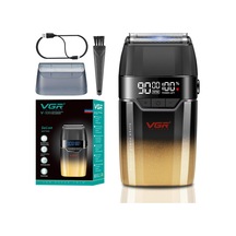 Şarjlı Tıraş Makinesi V-308 - Çift Titanyum Folyo 9000 Rpm 150 Dakika - Sarı