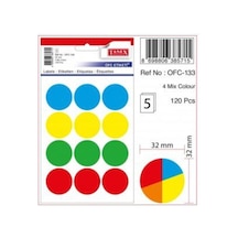 Ofc-mx133 Termal Etiket Karışık Renk 32 Mm Diğer