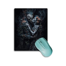 Sonictouch Karanlık İskelet Çift Kaydırmaz Gaming Oyuncu Dikişsiz Siyah Mouse Pad/ped 17x21cm