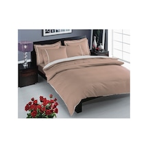 Taç Prestige Saten Delux Düz %100 Pamuk Saten Nevresim Takımı, Cappucino, Çift Kişilik Diğer
