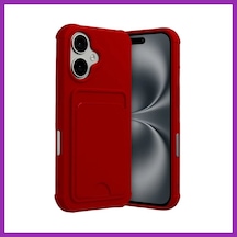 Bezos İphone 17 Uyumlu Kelvin Kartvizitli Silikon - Kırmızı Bty