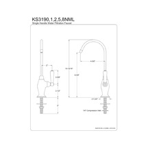 Ks3195nml Magellan Design 1/4 Turn Water Filter Faucet, Oil Rubbed Bronze