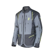 Oj Endurance Motosiklet Ceketi Gri - Sarı - Siyah