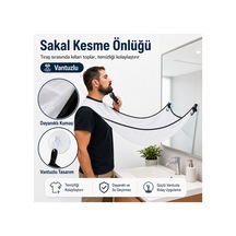 Sakal Kesme Önlüğü Vantuzlu Tıraş Önlüğü