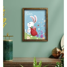 Bk Gift Paskalya Bayramı Doğal Masif Ahşap Çerçeveli Tablo 30X40C (535509050)