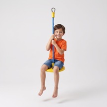 Zip Line Dikey Halatı Çelik Ve Yuvarlak Oturağı - 150 Cm-1238 Çok Renkli