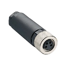 Sl08-f04s-5l M8 Düz 4 Pinli Dişi Konnektör 3'lü Paket
