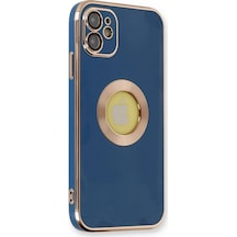 Ilkeshop Newface Apple iPhone Uyumlu 12 Kılıf Store Silikon - Mavi