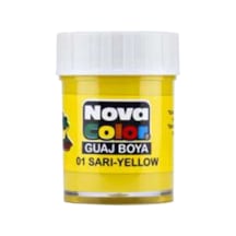 Nova Color Guaj Boya Şişe 12 Li Sarı Nc-103 12 Adet