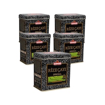 Rize Çayı Hediyelik Teneke Kutu 200 Gr. Beşli Paket