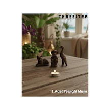 Tealight Beyaz Mum Kokusuz 1 Adet Dekoratif, Uzun Süre Yanan, Kaliteli Mum