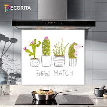Decorita Cam Ocak Arkası Koruyucu | Perfect Match | 52cm x 60cm