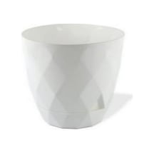 Omnipazar Krs-457 Yakamoz Tabaklı Plastik Saksı Takımı 26 Litre No 7 Beyaz