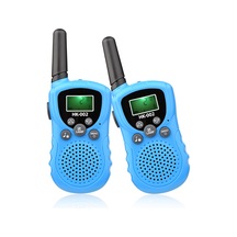 Qingmipy Çocuklar İçin Dışarıda İletişim Kurun: 2'li Mavi El Telsizi, 3km Menzil, Net Ses, Kolay Kullanım Pil Yok