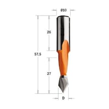 5x27x57,5 Sol Sivri T.delik Matkap Ucu