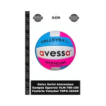 Delux Serisi Antrenman Kampüs Egzersiz Vlm-700-100 Fosforlu Voleybol Topu-265gr Çok Renkli
