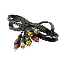 3 Rca + 3 Rca 1.5 Metre Kablo Powermaster Kutulu