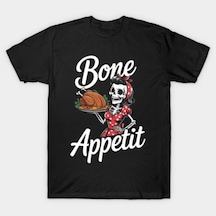 Flood Of Style İskelet Şef Yemek Pişirme Meme T-shirt Erkekler Kadınlar Için % 100% Pamuk T Shirt Kısa Kollu Siyah