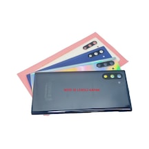 Samsung Uyumlu Galaxy Note 10 Arka Kapak Cam+kamera Lensli Siyah