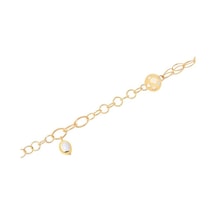Gülaylar - Altın 14 Ayar Taşsız Klasik Bileklik N11.15103 Sarı Altın