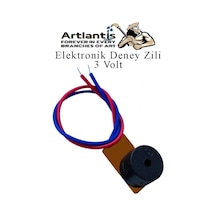 Elektronik Deney Zili 3 Adet Deney Proje Tasarım Zili 3 Volt Alarm Sinyal Zili Haparlör Mini Zil