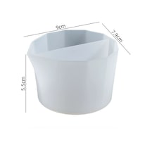 Silikon Kap Taş Tozu Harcı Döküm İthal Küçük Boy İki Bölmeli Epoksi Sanatı Döküm Kabı Hb50-0127