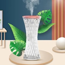 Masaüstü Lamba Ve Nemlendirici Şarjlı Işık Kristal Elmas Desenli 7 Farklı Renk Atmosfer Lamba Göz Yormayan Işı Genel