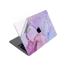 Apple Uyumlu MacBook Air 13.6 Kılıf M2 M3 M4 M5 Yapıştırma Sticker Kaplama Koruyucu A2681 A3113 A3240 A3449 Lila
