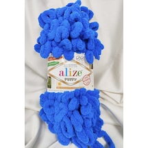 Puffy Saks Mavi El Örgü İpi 100gr. 9mt. 5'li Paket - Renk: 141