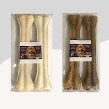 Miçiko 27 Cm Beyaz Ve Naturel Press Çiğneme Kemiği 2 Paket 4 Adet