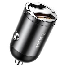 Baseus Tiny Star Mini USB Port 30W Hızlı Araç Şarj Cihazı Siyah