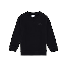 U.S. Polo Assn. Erkek Çocuk Siyah Basic Bisiklet Yaka Sweatshirt 50295151-VR046