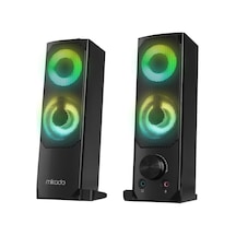 Md-s102 2.0 3wx2ch Rgb Ledli Siyah Usb Soundbar Hoparlör