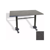 Çipa Döküm Ayak Masa 70x120 Cm - Werzalit, Wermodin Ve Allzalit Tabla - Grey Marble Çok Renkli