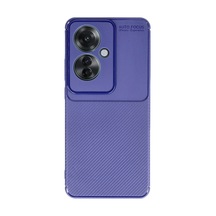 Oppo Reno 11f Kılıf Auto Focus Karbon Kapak - Lacivert 0.2M-Çok Renkli