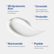 Yenileyici, Bariyer Onarıcı, Seramid, Peptit, 5d Hyaluronik Asit, Nemlendirici Yüz Kremi, 50 Ml