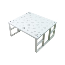 2 Adet Dolap Içi Düzenleyici Raf Metal Tabak Bardak Rafı Metal 35 X 50 Beyaz Diğer