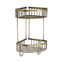 Banyo Duş Raf Sistemi Antik Renk 377x196x250 Mm 7/8 Yaş