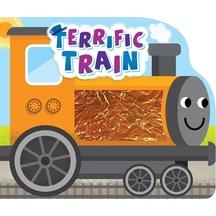 Terrific Train Touch And Feel Board Book Little Hippo Books