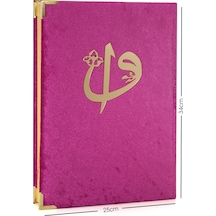 Kadife Kaplı Kuranı Kerim - Cami Boy - Büyük Boy Kuran - Lafızlı N11.1130