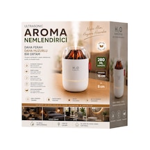 Ahşap Odun Ateşi Tasarımlı 280 Ml Ultrasonik Hava Nemlendirici & Aroma Difüzör Soğuk Buhar
