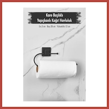 Bezos Yapışkanlı Kare Başlıklı Siyah Kağıt Havluluk Erdotıca
