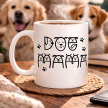 Köpek Severlere Özel Sevimli Köpek Tasarımlı Porselen Kupa Model 183 Dog Temalı Kahve Kupası Hed