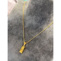 Kuyumcu Nurettin 3,80 Gr Gram Has Külçe Kolye 22 Ayar Altın 50 Cm
