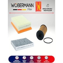 Wöbermann Opel Mokka 1.6 CDTI Filtre Bakım Seti 2015-2017 3'lü Karbonlu
